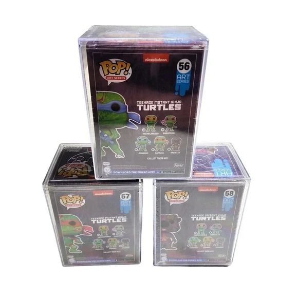 Set of 3 TMNT Funko Pop Art Series Target Exclusive 56 57 58 Ninja Turtles NEW - Picture 2 of 6